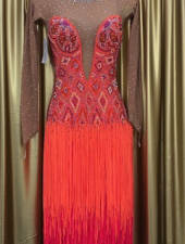 1802 orange latin
size 4-6  $1150.00